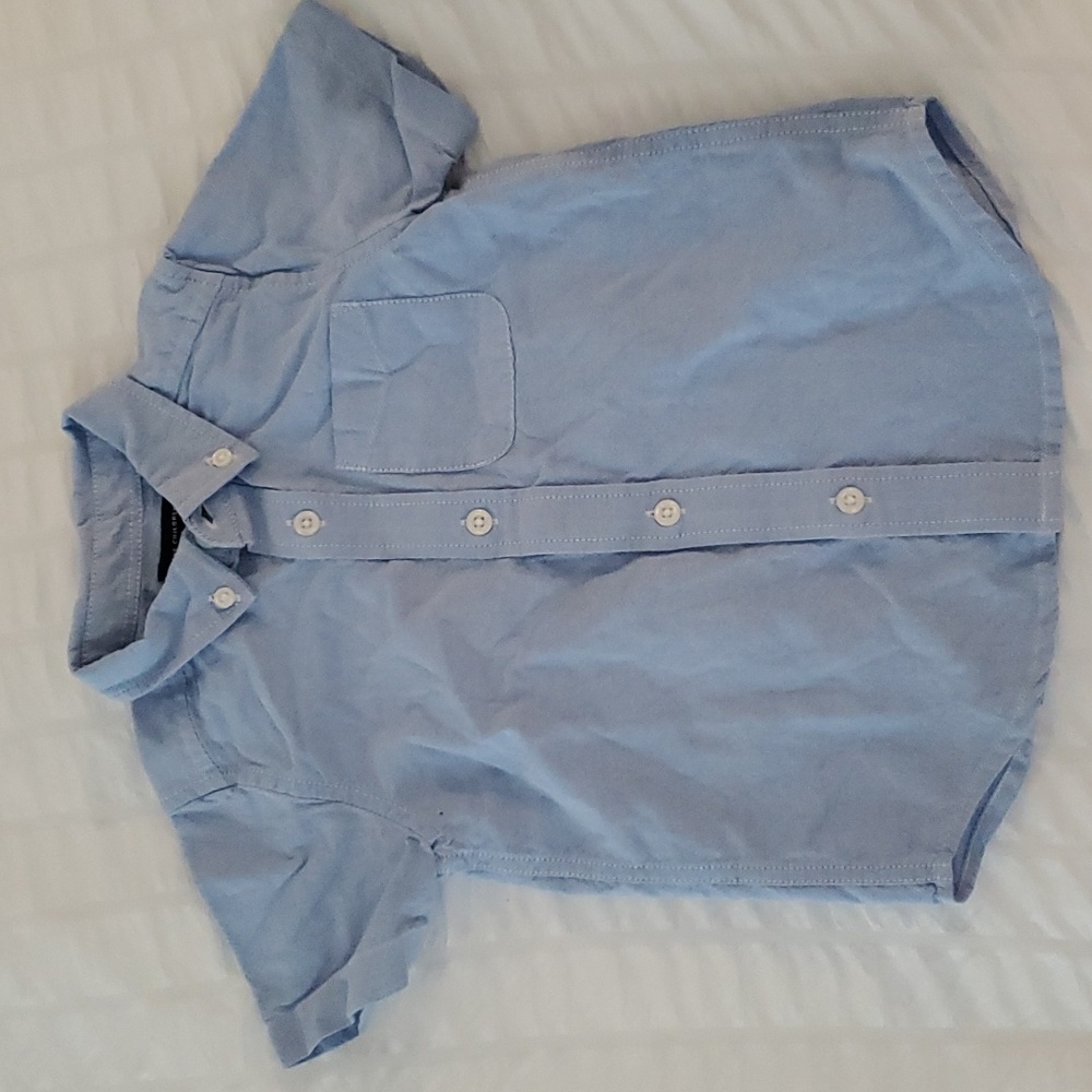 The Children's Place Blue Short-Sleeve Button Up Shirt